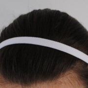 Bandeau cheveux blanc