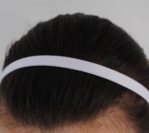 Bandeau cheveux blanc