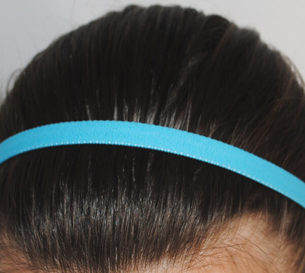 Bandeau cheveux bleu ciel