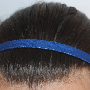 Bandeau cheveux bleu marine