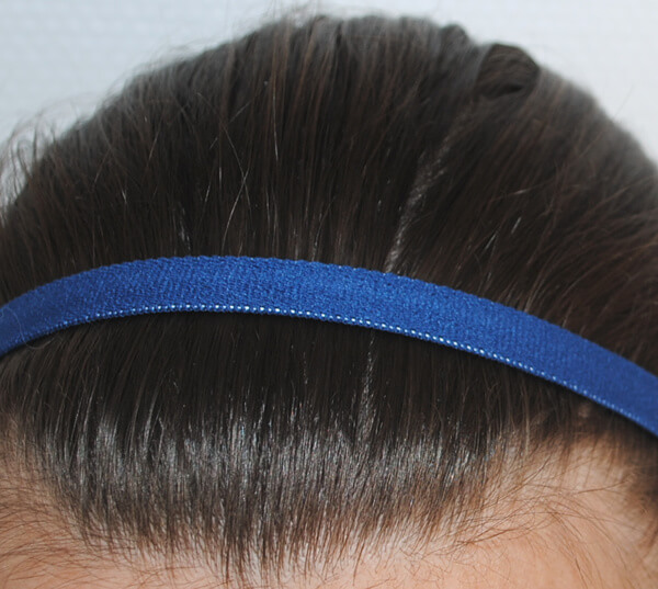 Bandeau cheveux bleu marine