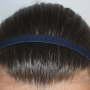 Bandeau cheveux bleu nuit