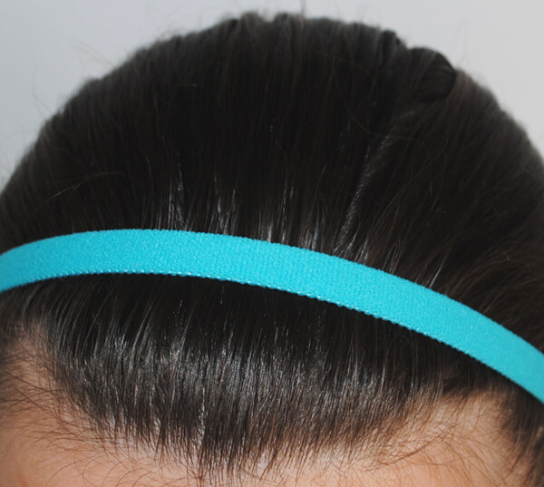 Bandeau cheveux bleu turquoise