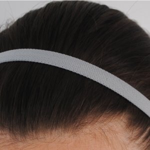 Bandeau cheveux gris clair