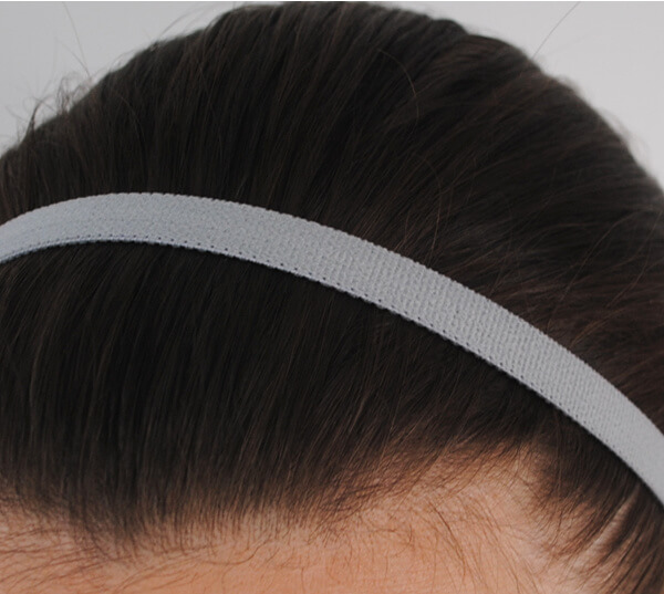 Bandeau cheveux gris clair