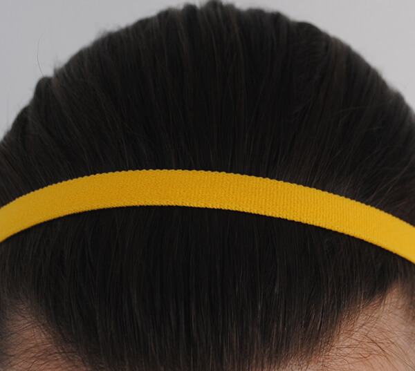 Bandeau cheveux jaune