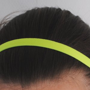 Bandeau cheveux jaune fluo