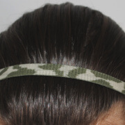 Bandeau cheveux kaki camouflage