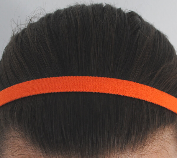 Bandeau cheveux orange