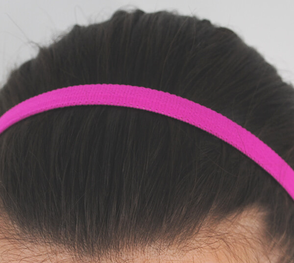 Bandeau cheveux rose fuschia