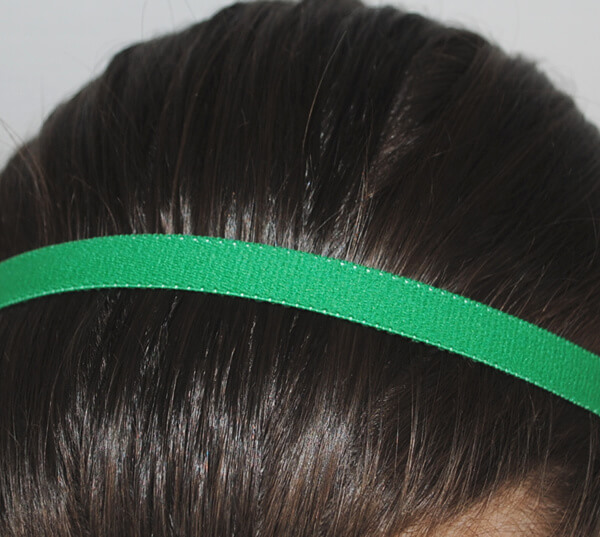 Bandeau cheveux vert
