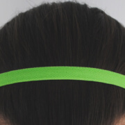 Bandeau cheveux vert fluo