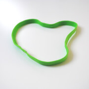 Bandeau cheveux vert fluo