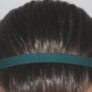 Bandeau cheveux vert foncé